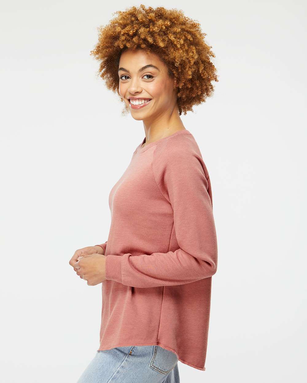 Independent Trading Co.-PRM2000-Women's California Wave Wash Crewneck Sweatshirt - Image 24
