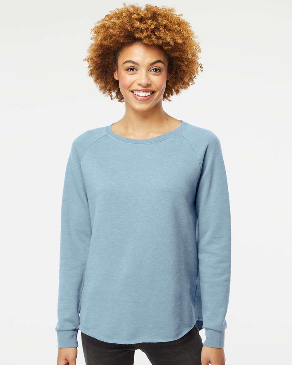 Independent Trading Co.-PRM2000-Women's California Wave Wash Crewneck Sweatshirt - Image 29