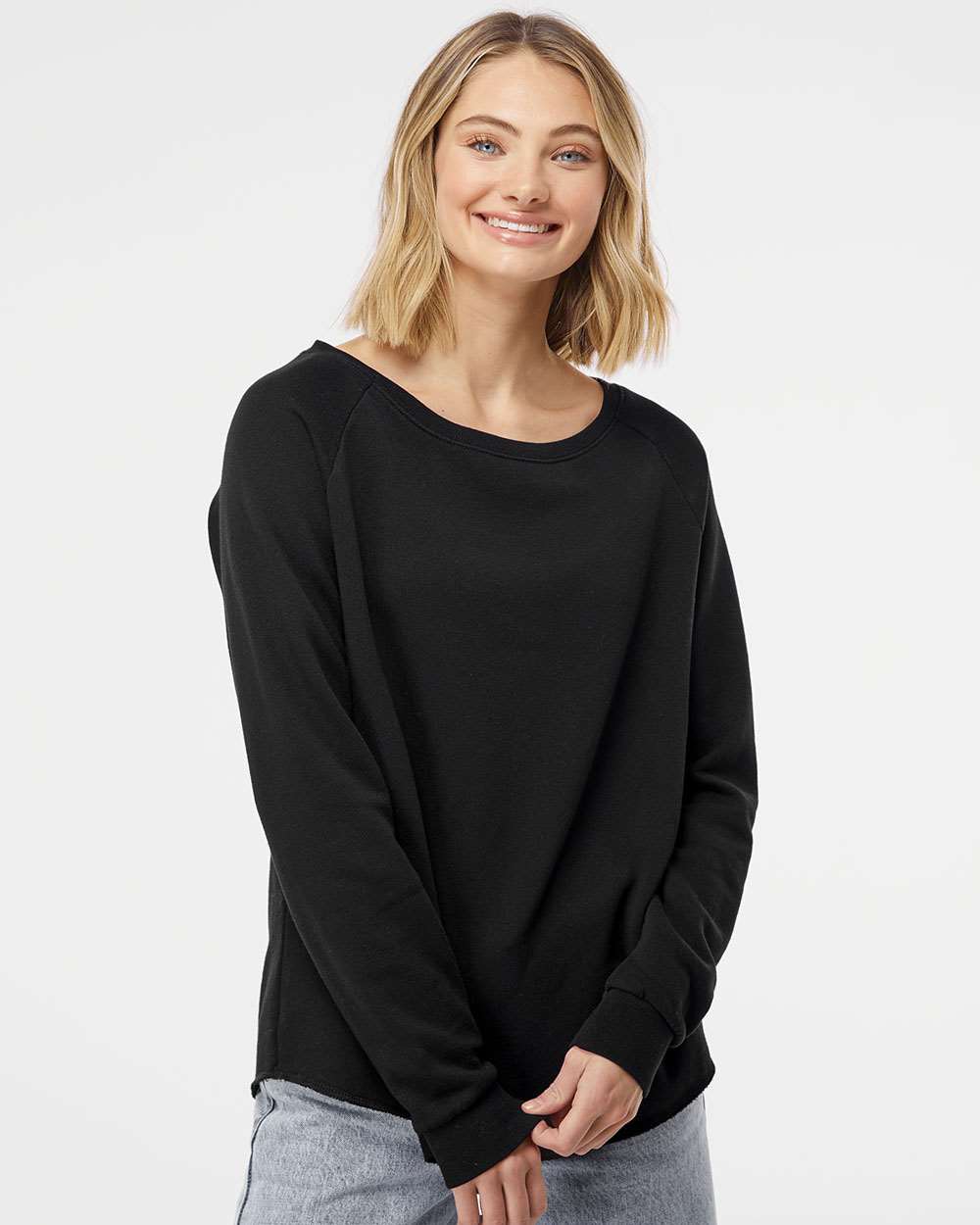Independent Trading Co.-PRM2000-Women's California Wave Wash Crewneck Sweatshirt - Image 4