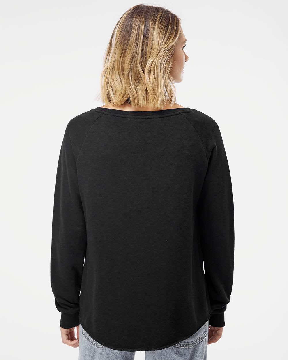 Independent Trading Co.-PRM2000-Women's California Wave Wash Crewneck Sweatshirt - Image 6
