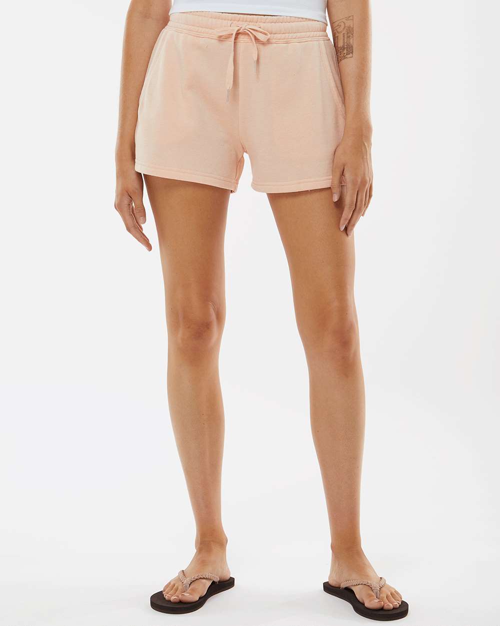 Independent Trading Co.-PRM20SRT-Women’s Lightweight California Wave Wash Fleece Shorts - Image 17