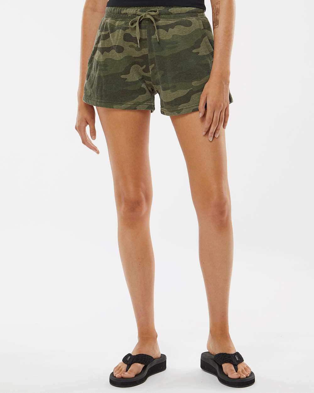 Independent Trading Co.-PRM20SRT-Women’s Lightweight California Wave Wash Fleece Shorts - Image 35