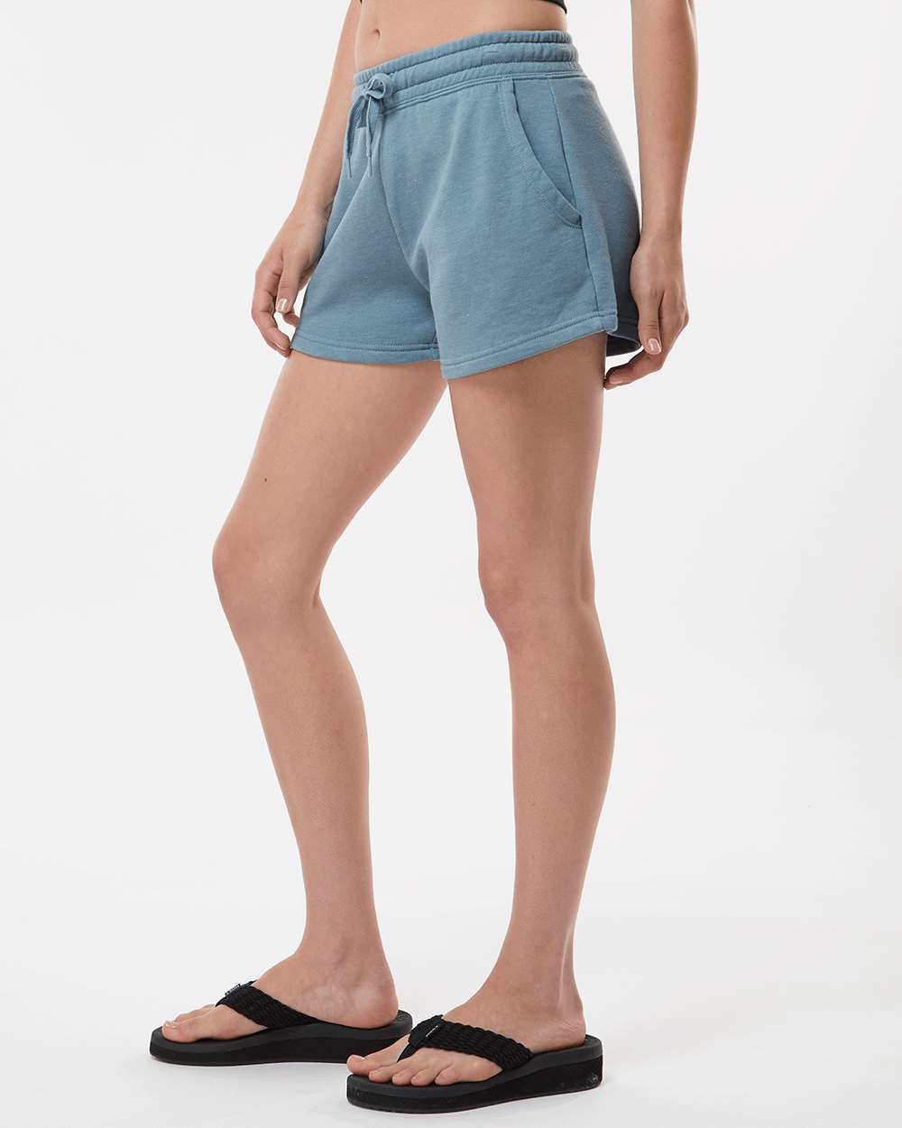 Independent Trading Co.-PRM20SRT-Women’s Lightweight California Wave Wash Fleece Shorts - Image 42