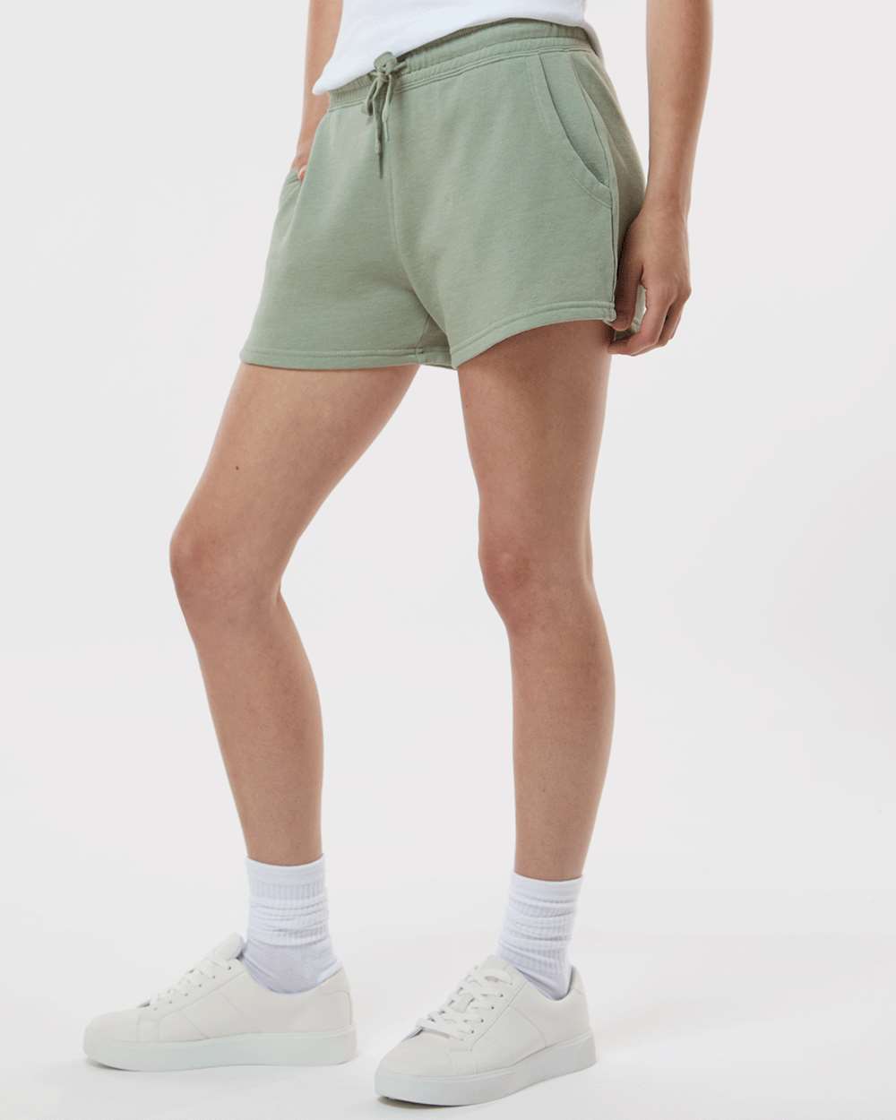 Independent Trading Co.-PRM20SRT-Women’s Lightweight California Wave Wash Fleece Shorts - Image 48