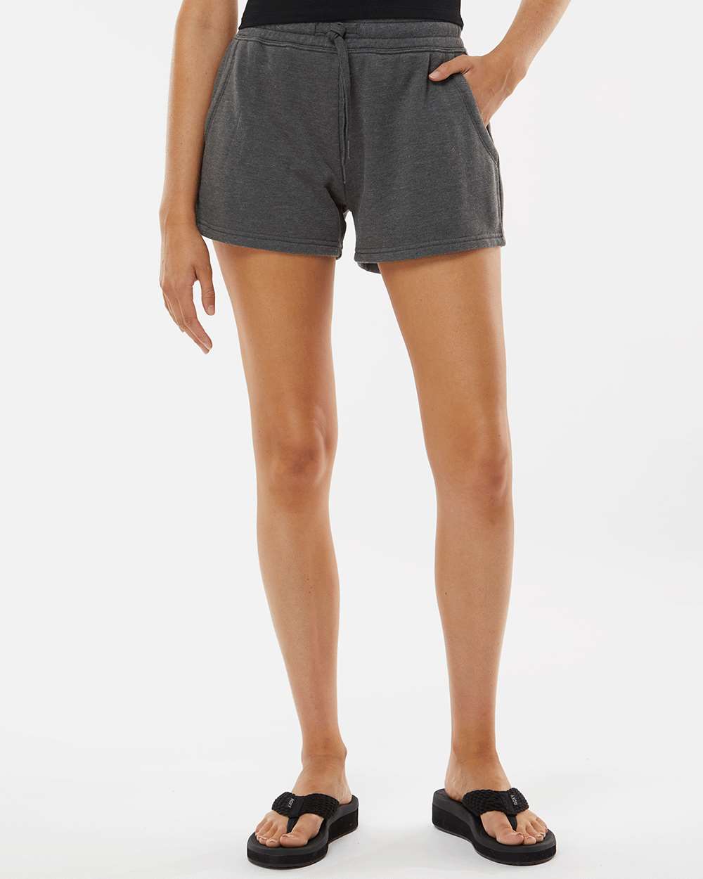 Independent Trading Co.-PRM20SRT-Women’s Lightweight California Wave Wash Fleece Shorts - Image 53