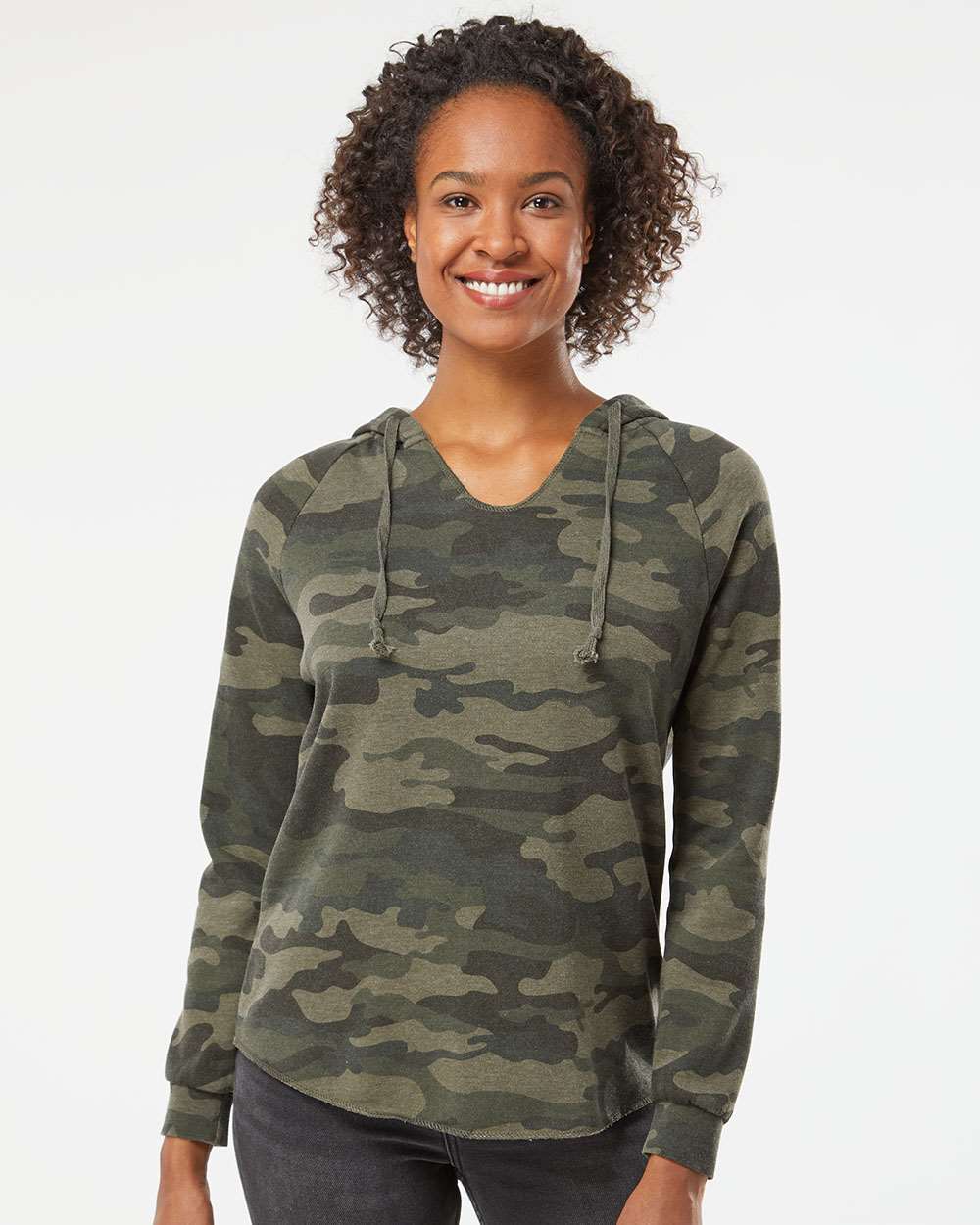 Independent Trading Co.-PRM2500-Women’s Lightweight California Wave Wash Hooded Sweatshirt - Image 35