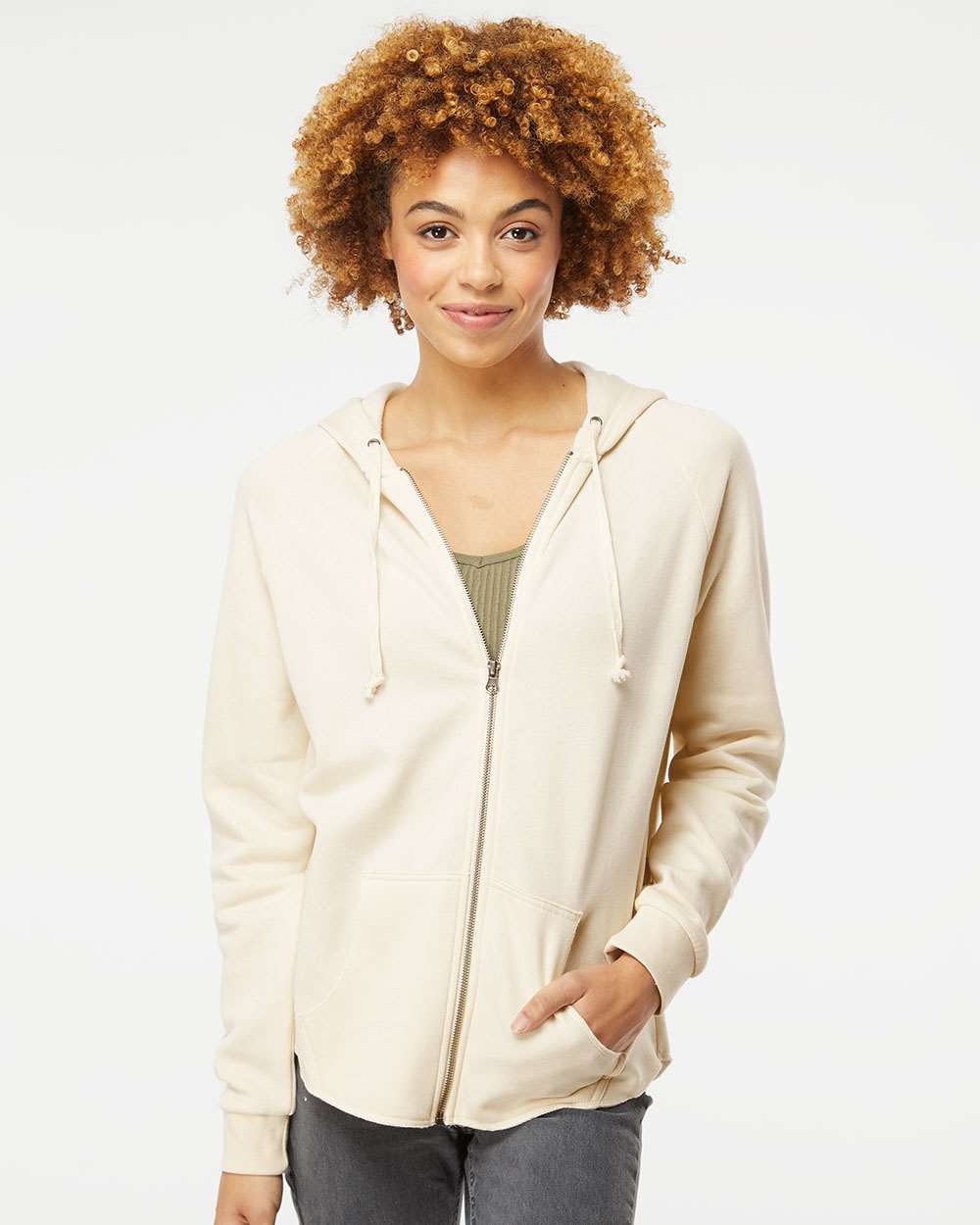 Independent Trading Co.-PRM2500Z-Women's California Wave Wash Full-Zip Hooded Sweatshirt - Image 17
