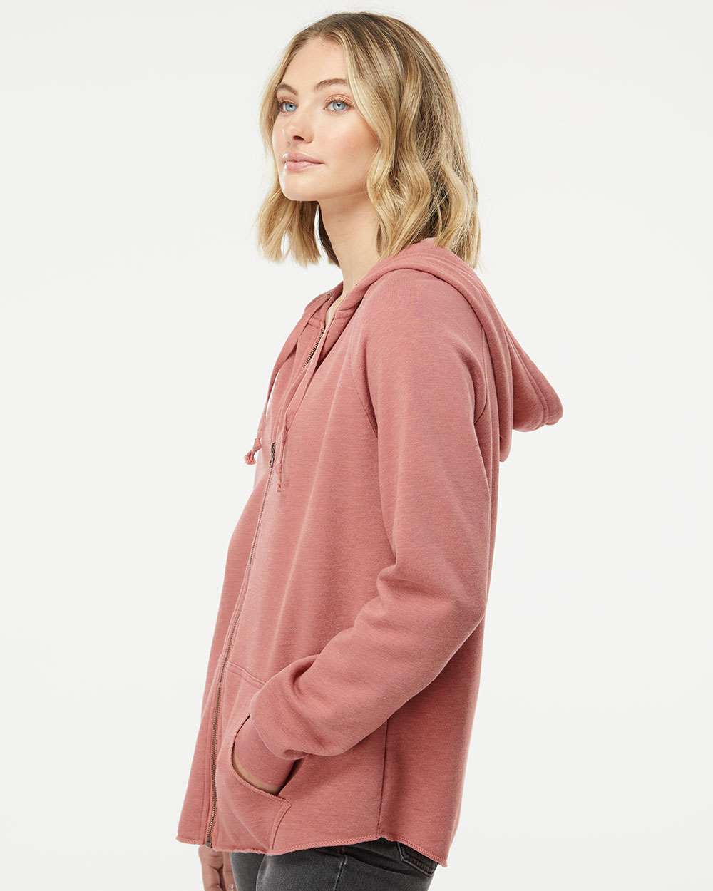 Independent Trading Co.-PRM2500Z-Women's California Wave Wash Full-Zip Hooded Sweatshirt - Image 24