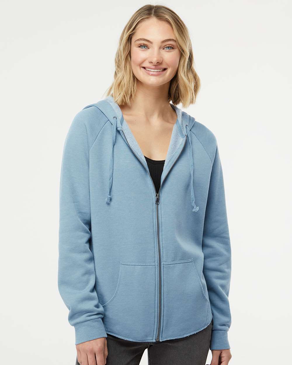 Independent Trading Co.-PRM2500Z-Women's California Wave Wash Full-Zip Hooded Sweatshirt - Image 29