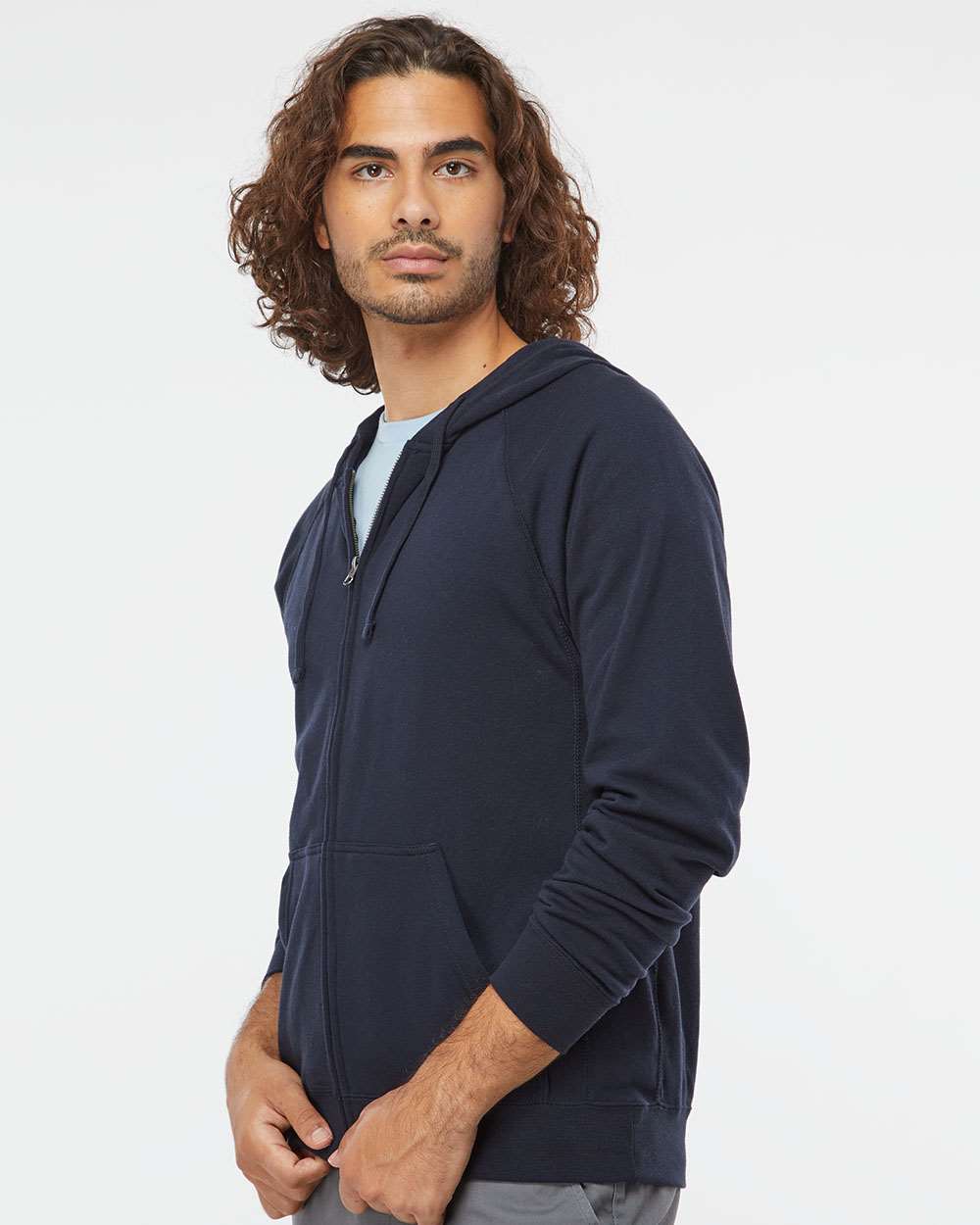 Independent Trading Co.-PRM33SBZ-Special Blend Raglan Full-Zip Hooded Sweatshirt - Image 18