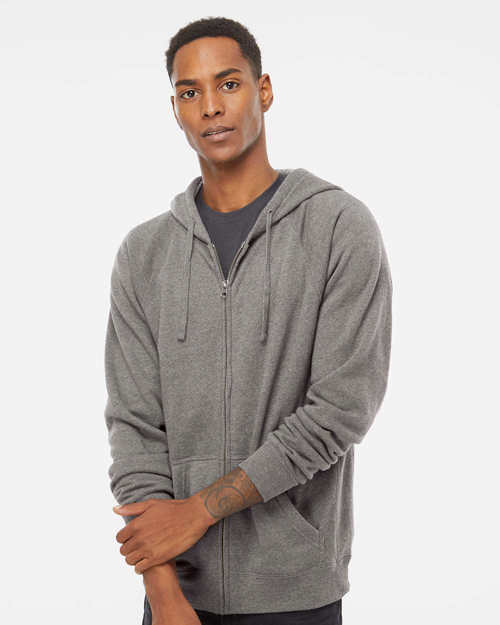 Independent Trading Co.-PRM33SBZ-Special Blend Raglan Full-Zip Hooded Sweatshirt - Image 32