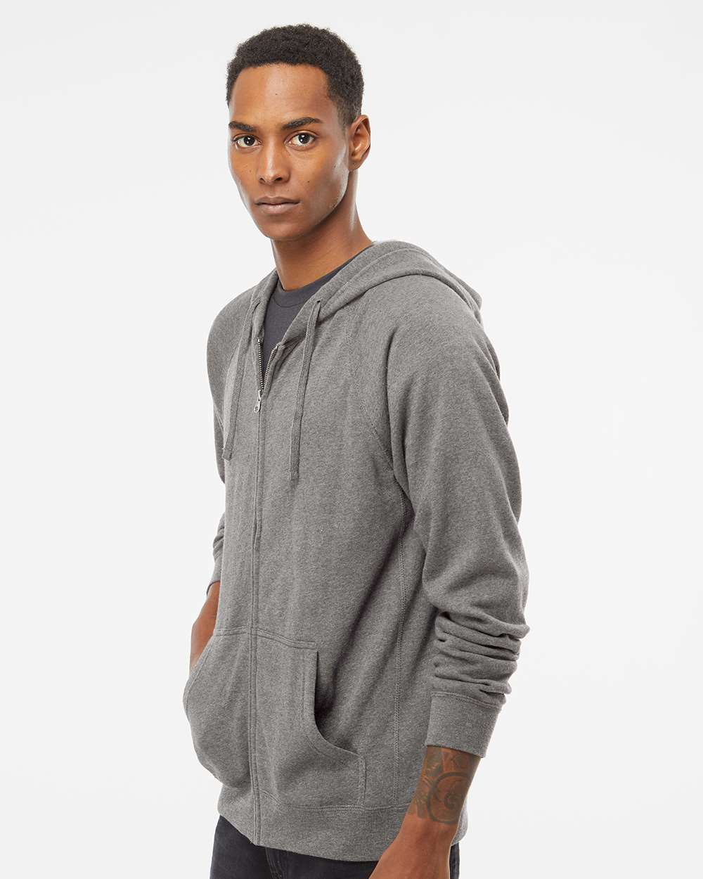 Independent Trading Co.-PRM33SBZ-Special Blend Raglan Full-Zip Hooded Sweatshirt - Image 33