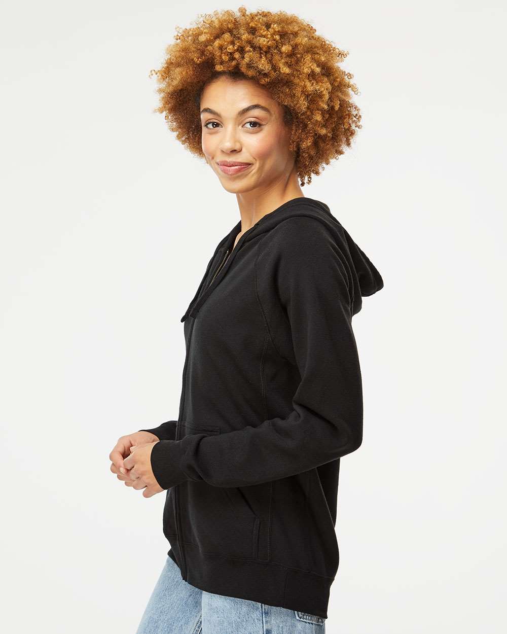 Independent Trading Co.-PRM33SBZ-Special Blend Raglan Full-Zip Hooded Sweatshirt - Image 5