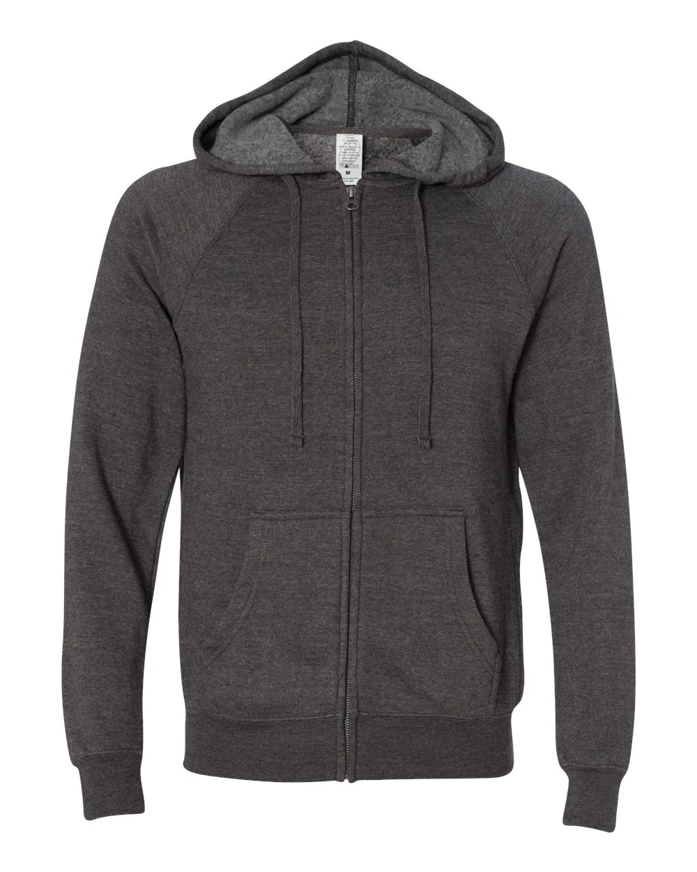 Independent Trading Co.-PRM33SBZ-Special Blend Raglan Full-Zip Hooded Sweatshirt - Image 8