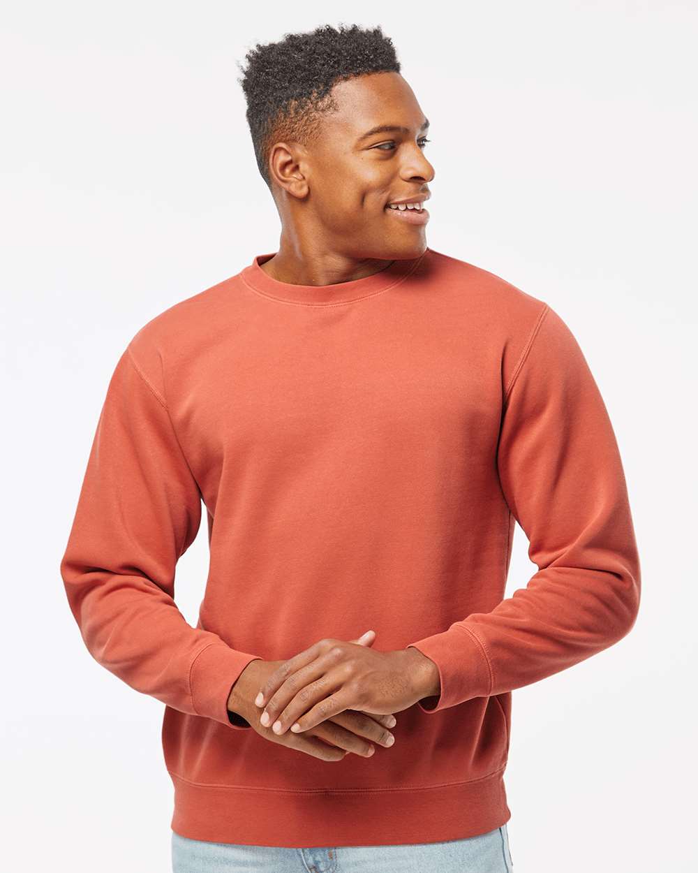 Independent Trading Co.-PRM3500-Midweight Pigment-Dyed Crewneck Sweatshirt - Image 11