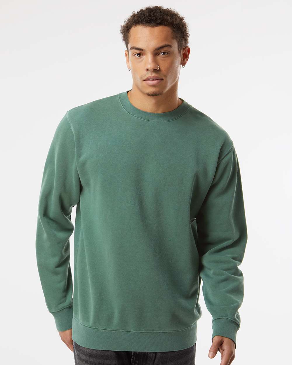 Independent Trading Co.-PRM3500-Midweight Pigment-Dyed Crewneck Sweatshirt - Image 4