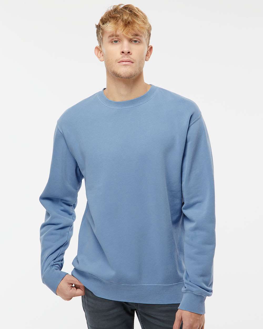 Independent Trading Co.-PRM3500-Midweight Pigment-Dyed Crewneck Sweatshirt - Image 47