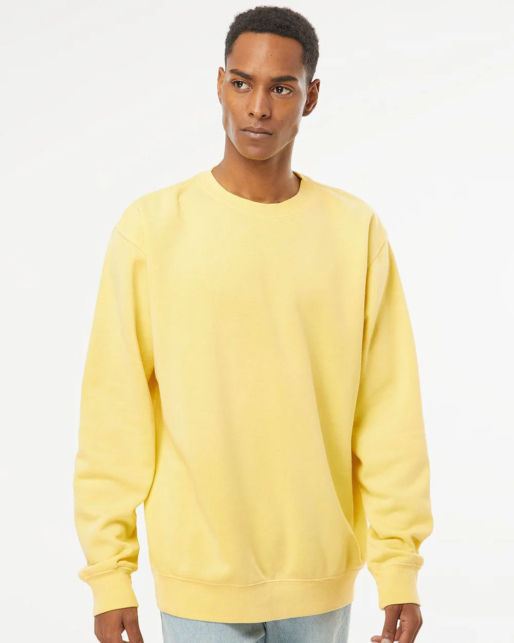 Independent Trading Co.-PRM3500-Midweight Pigment-Dyed Crewneck Sweatshirt - Image 7