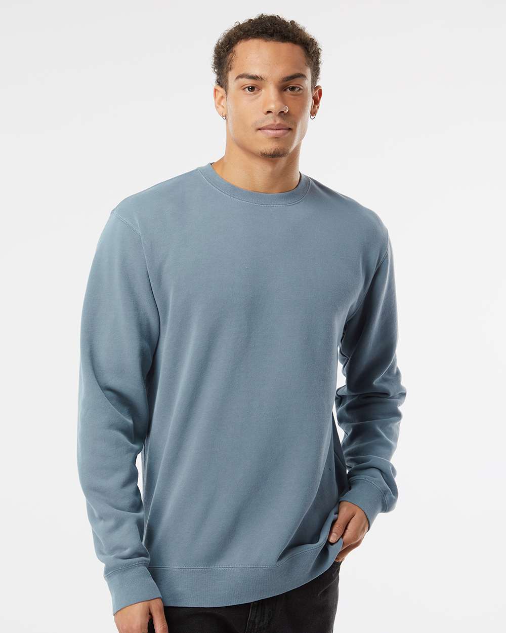 Independent Trading Co.-PRM3500-Midweight Pigment-Dyed Crewneck Sweatshirt - Image 89