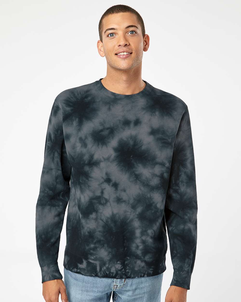 Independent Trading Co.-PRM3500TD-Midweight Tie-Dyed Crewneck Sweatshirt - Image 11
