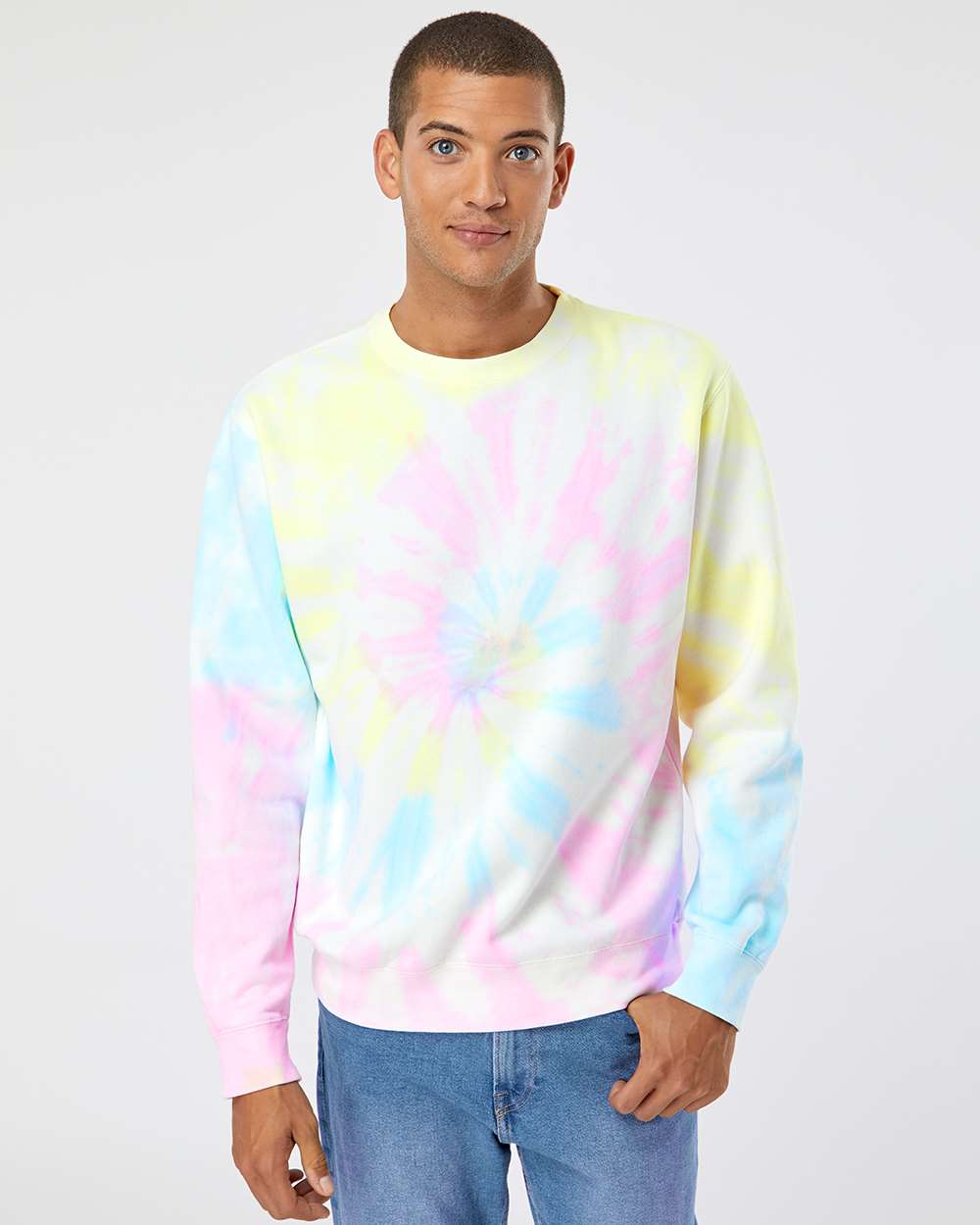 Independent Trading Co.-PRM3500TD-Midweight Tie-Dyed Crewneck Sweatshirt - Image 47