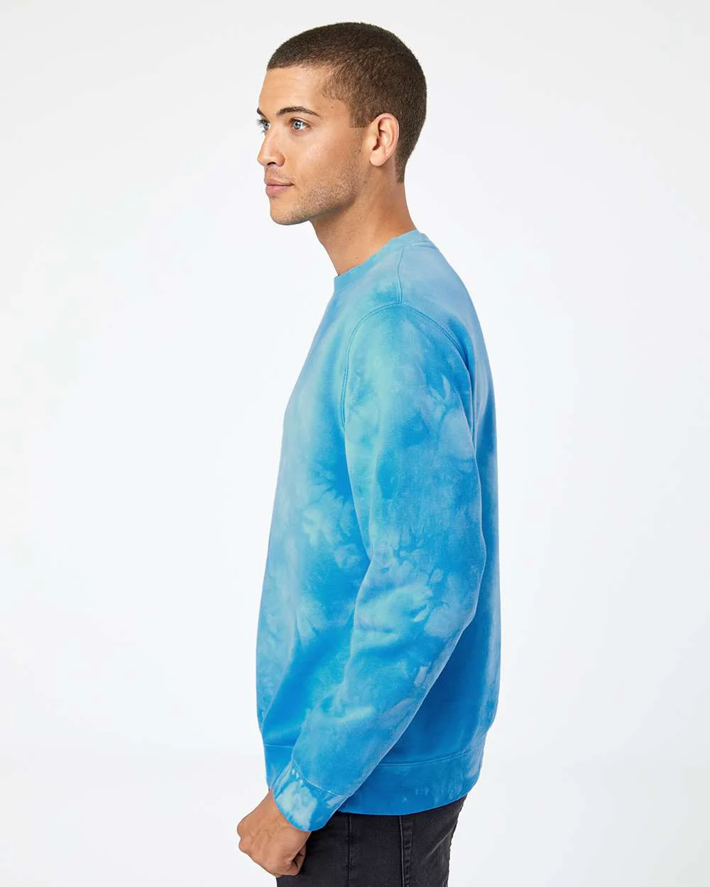 Independent Trading Co.-PRM3500TD-Midweight Tie-Dyed Crewneck Sweatshirt - Image 5