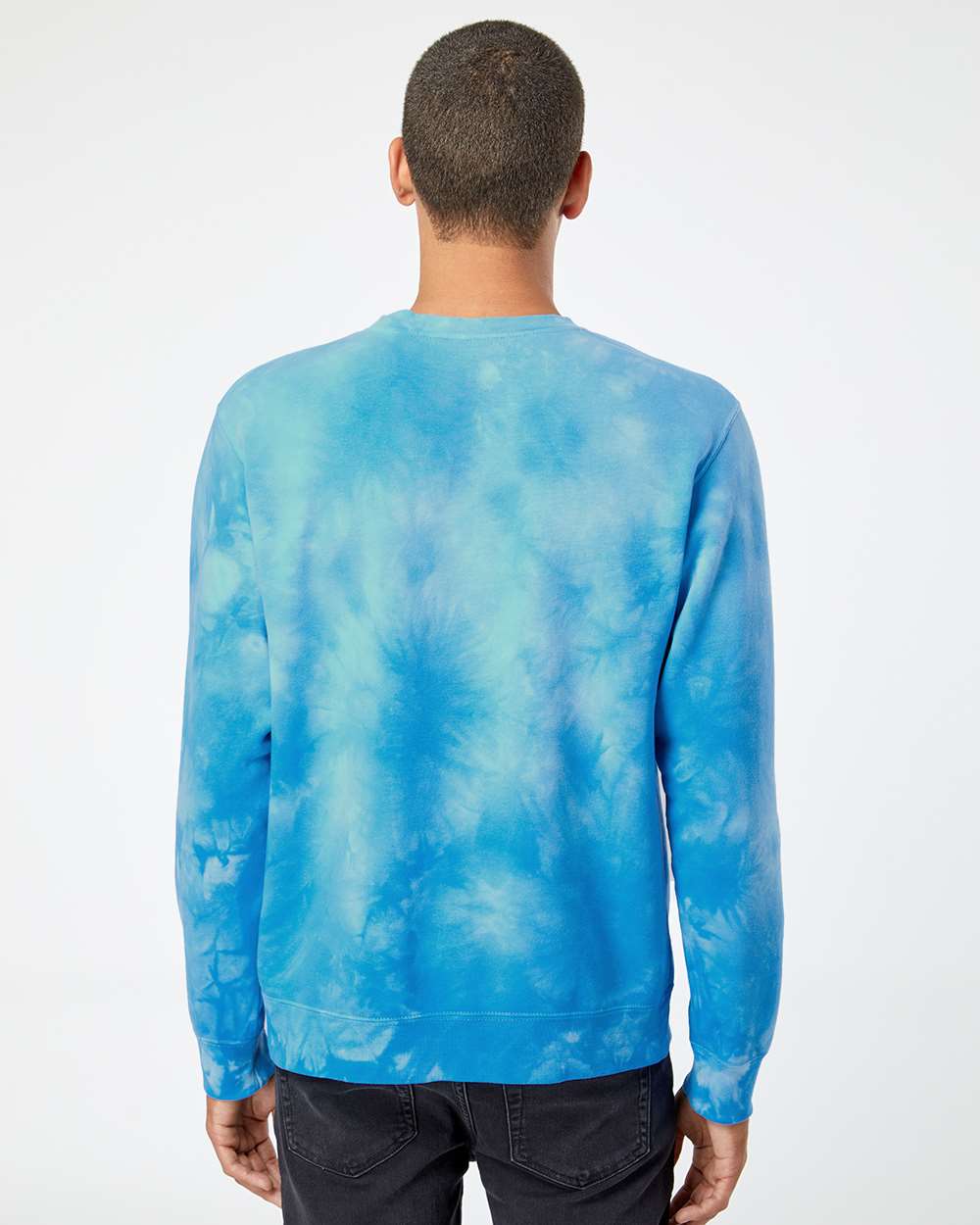 Independent Trading Co.-PRM3500TD-Midweight Tie-Dyed Crewneck Sweatshirt - Image 6