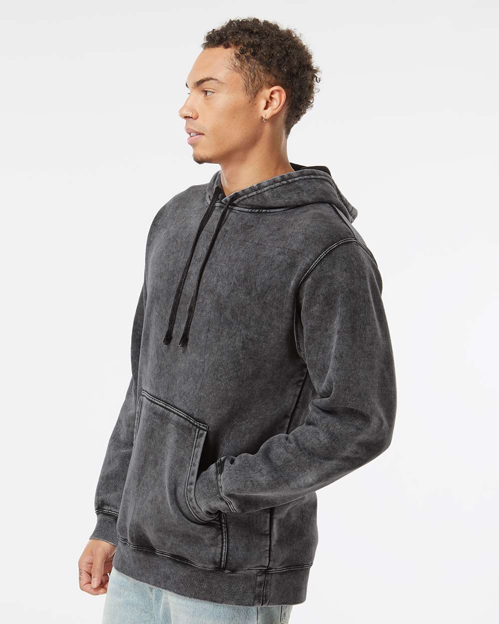 Independent Trading Co.-PRM4500MW-Midweight Mineral Wash Hooded Sweatshirt - Image 5