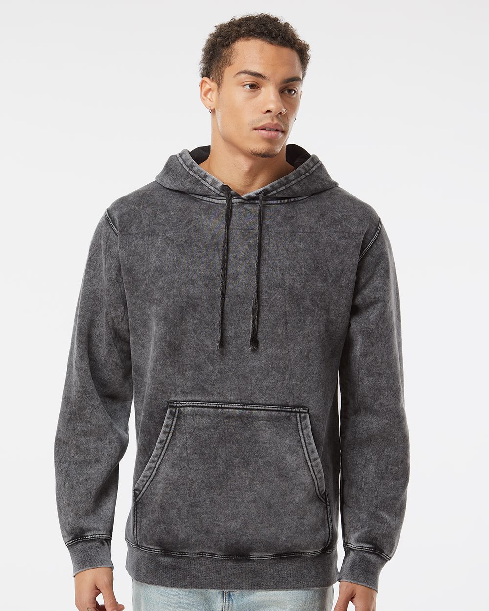 Independent Trading Co.-PRM4500MW-Midweight Mineral Wash Hooded Sweatshirt - Image 7