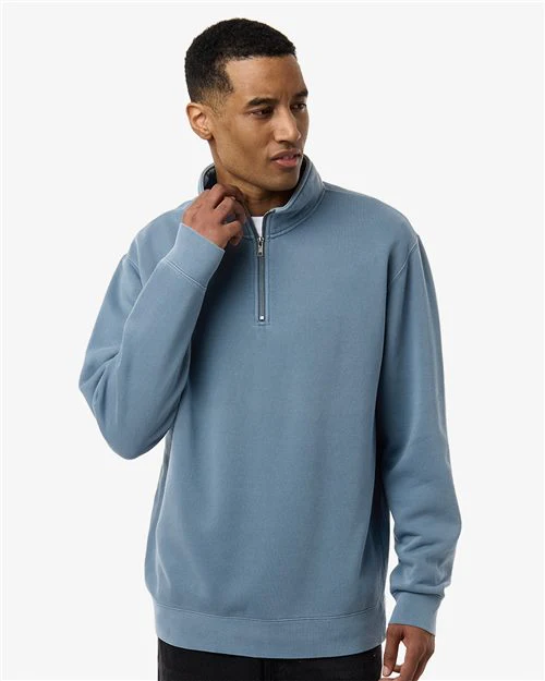 Independent Trading Co.-PRM4600QZ-Unisex Pigment-Dyed Quarter-Zip Pullover - Image 2