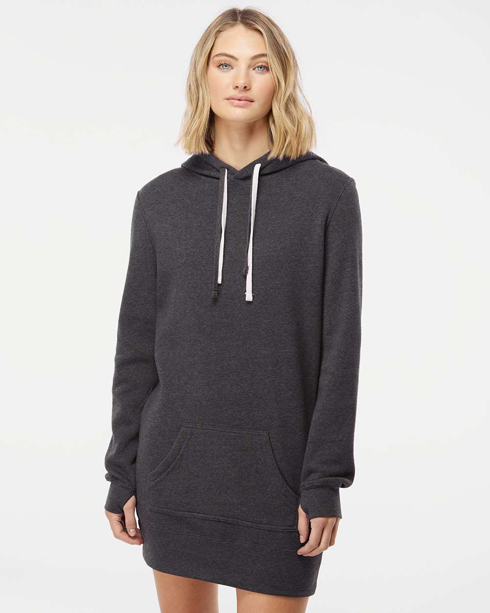 Independent Trading Co.-PRM65DRS-Women’s Special Blend Hooded Sweatshirt Dress - Image 5