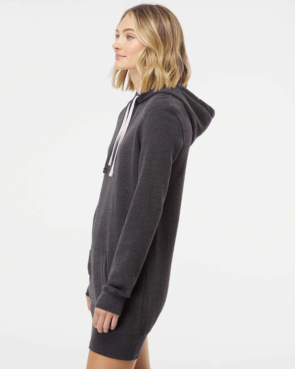 Independent Trading Co.-PRM65DRS-Women’s Special Blend Hooded Sweatshirt Dress - Image 6