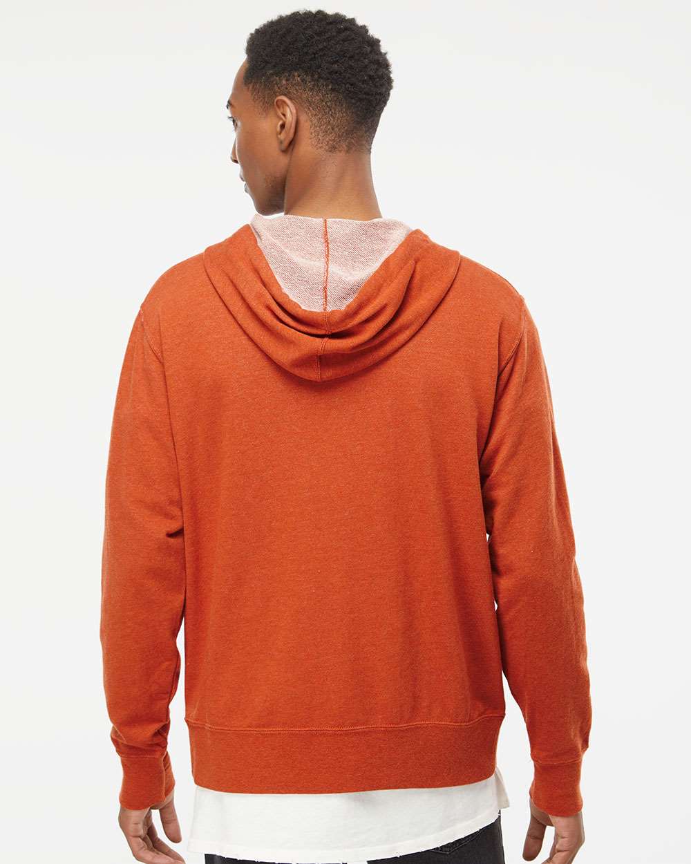 Independent Trading Co.-PRM90HTZ-Heathered French Terry Full-Zip Hooded Sweatshirt - Image 19