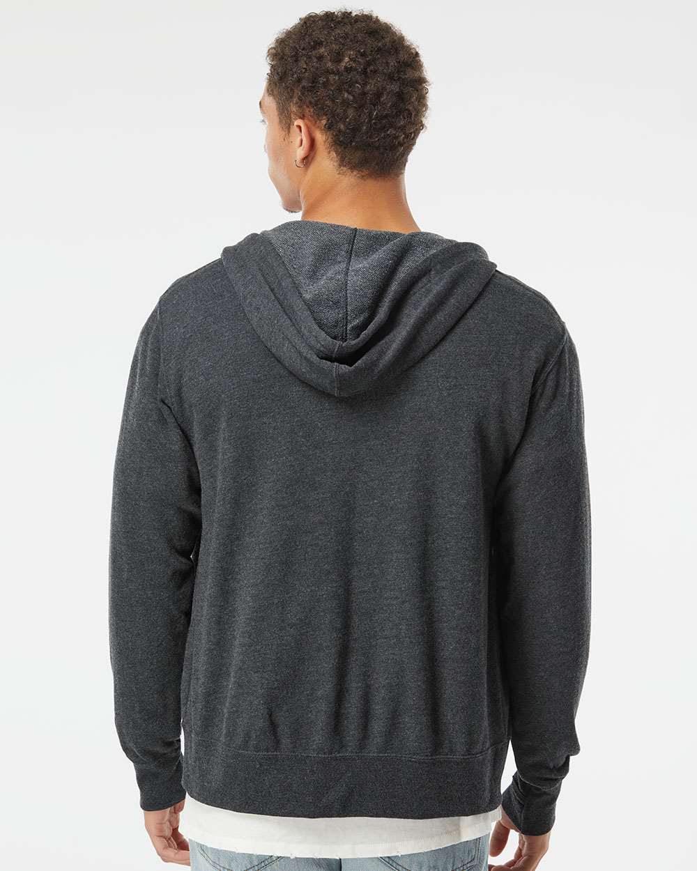 Independent Trading Co.-PRM90HTZ-Heathered French Terry Full-Zip Hooded Sweatshirt - Image 25