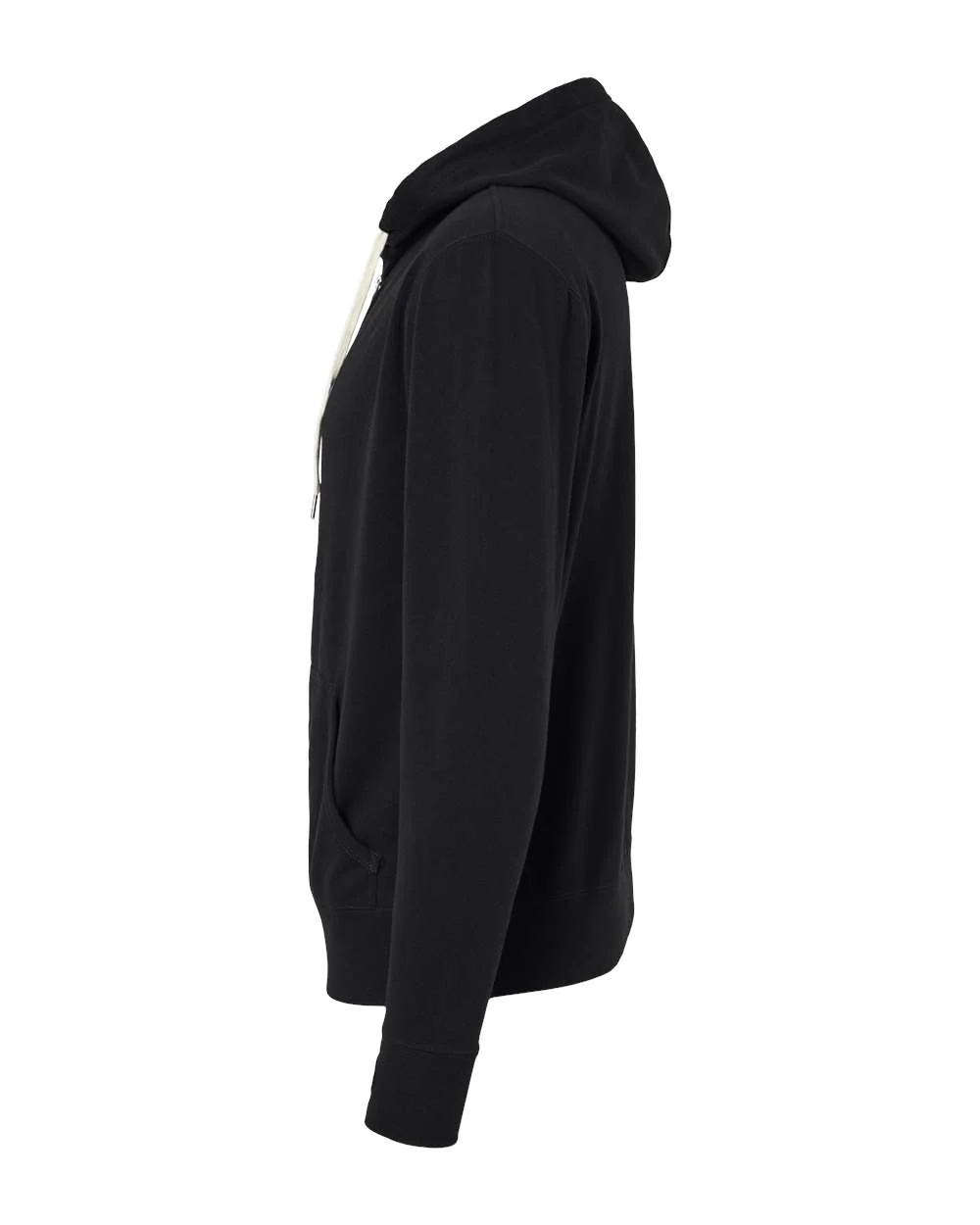 Independent Trading Co.-PRM90HTZ-Heathered French Terry Full-Zip Hooded Sweatshirt - Image 3