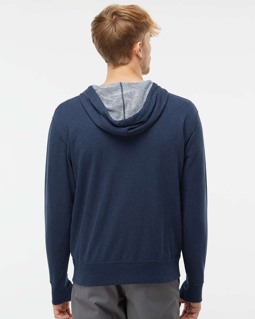 Independent Trading Co.-PRM90HTZ-Heathered French Terry Full-Zip Hooded Sweatshirt - Image 31