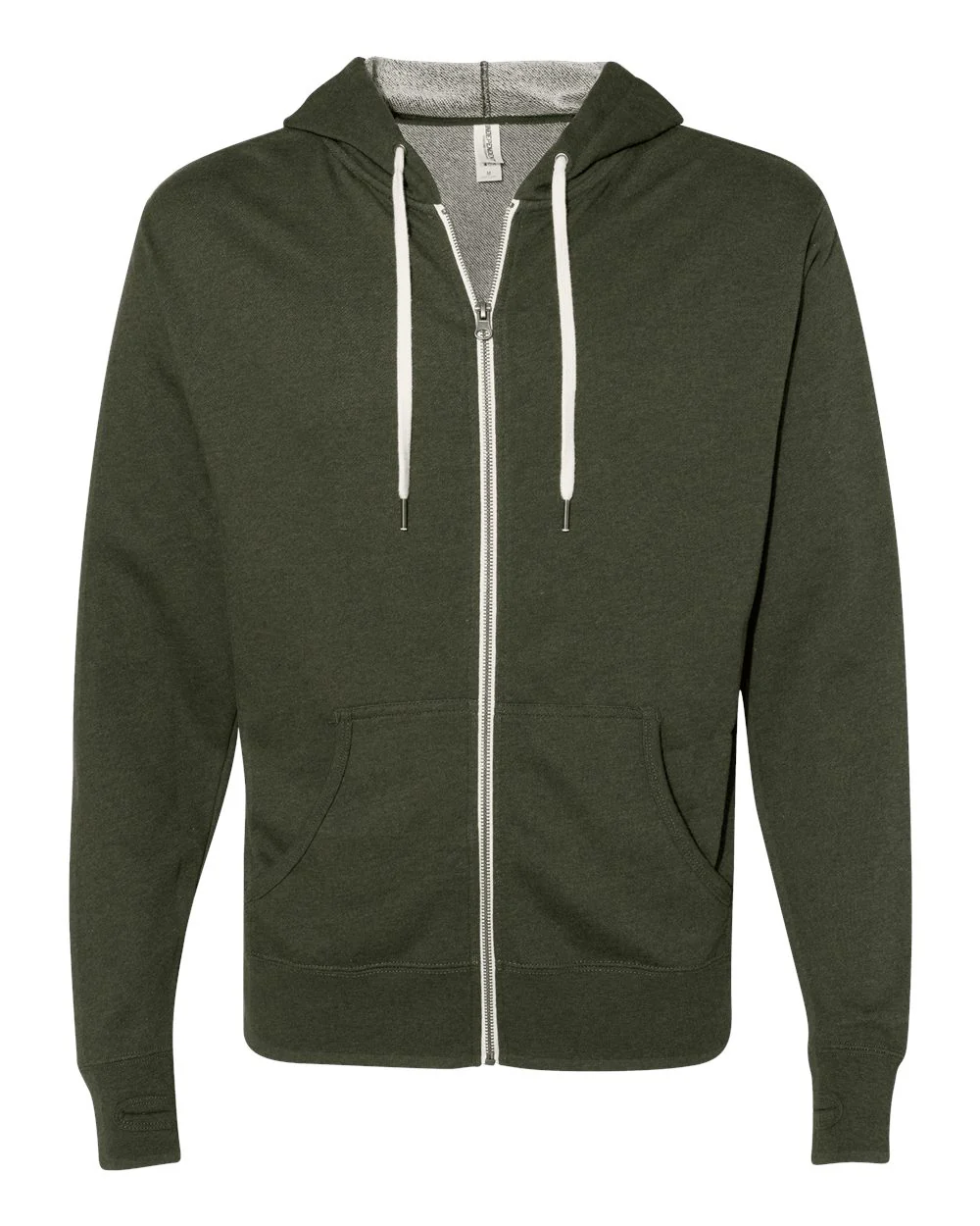 Independent Trading Co.-PRM90HTZ-Heathered French Terry Full-Zip Hooded Sweatshirt - Image 32