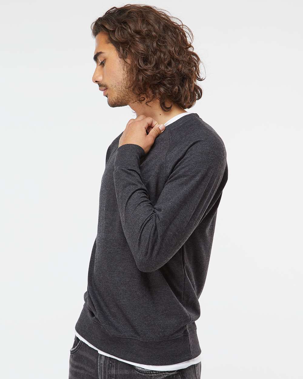 Independent Trading Co.-SS1000C-Icon Lightweight Loopback Terry Crewneck Sweatshirt - Image 24