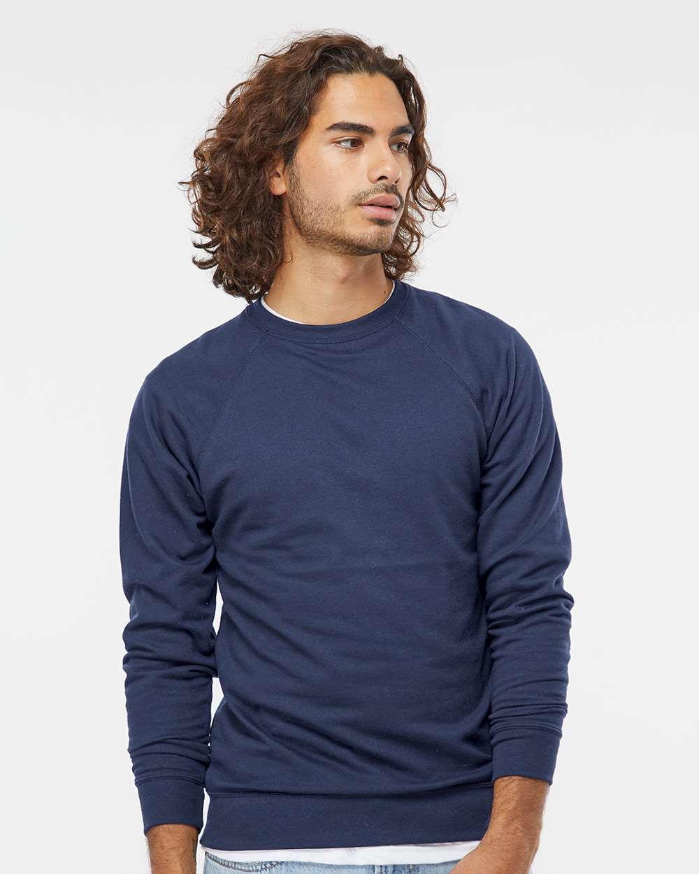 Independent Trading Co.-SS1000C-Icon Lightweight Loopback Terry Crewneck Sweatshirt - Image 35