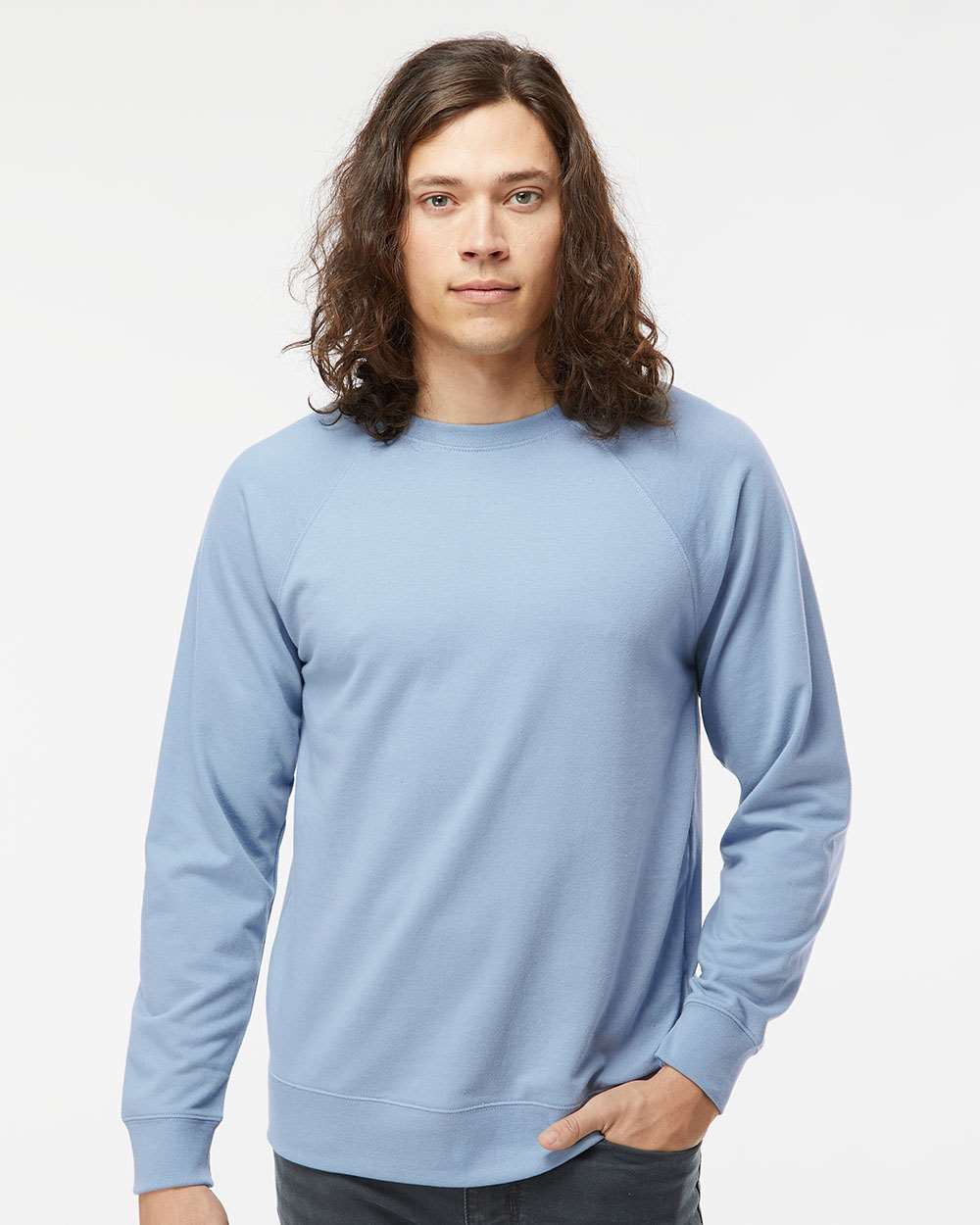 Independent Trading Co.-SS1000C-Icon Lightweight Loopback Terry Crewneck Sweatshirt - Image 41