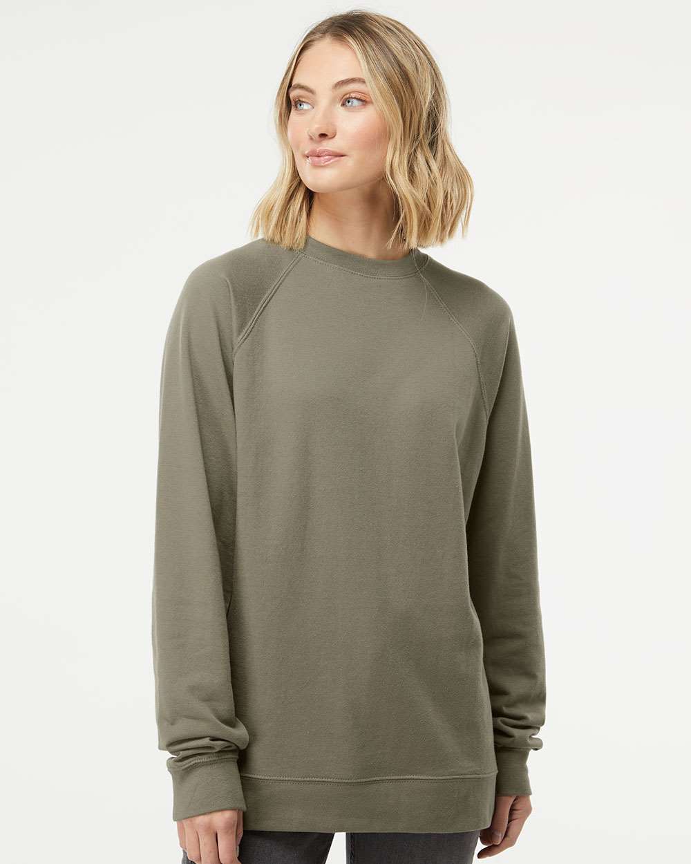 Independent Trading Co.-SS1000C-Icon Lightweight Loopback Terry Crewneck Sweatshirt - Image 47