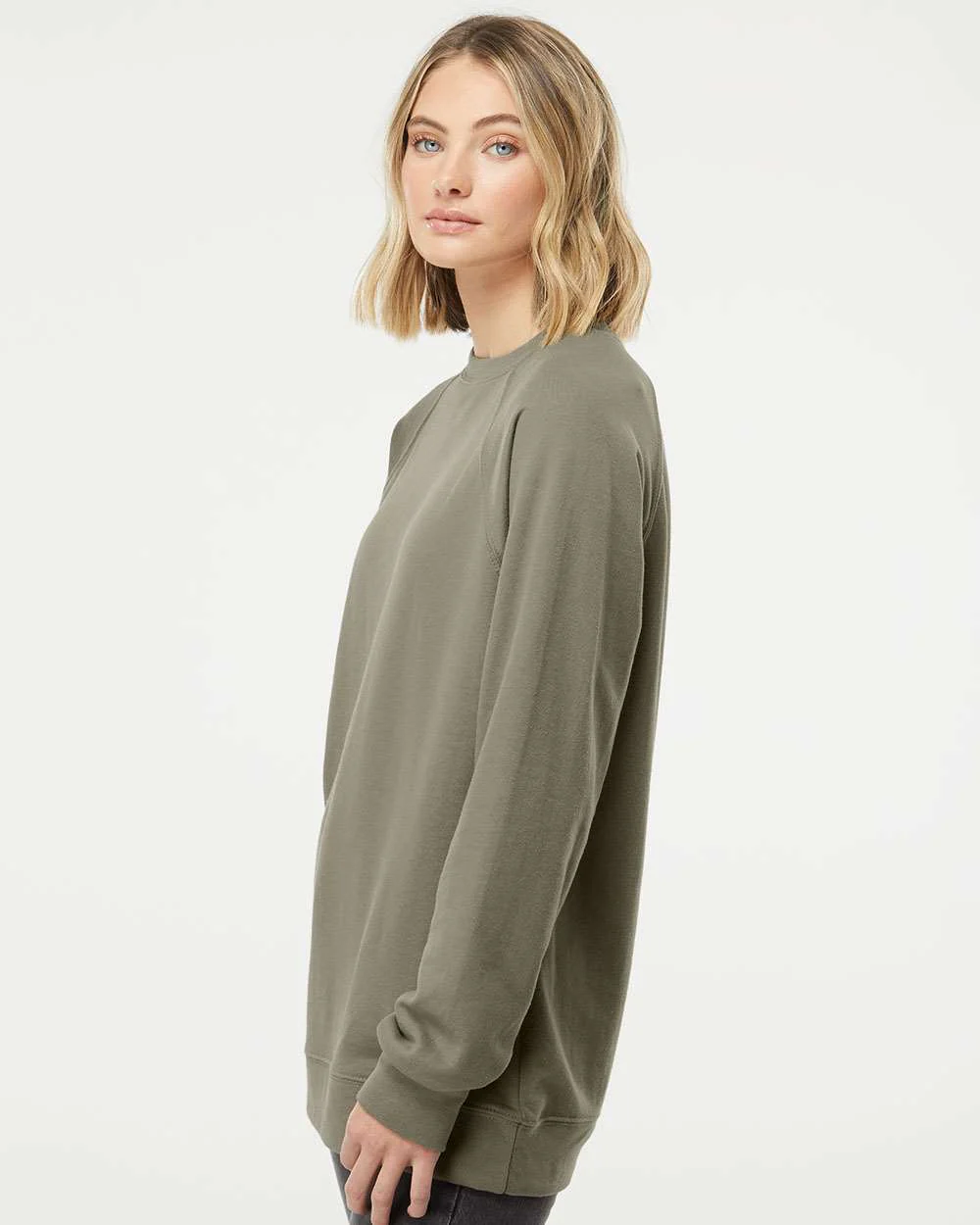 Independent Trading Co.-SS1000C-Icon Lightweight Loopback Terry Crewneck Sweatshirt - Image 48