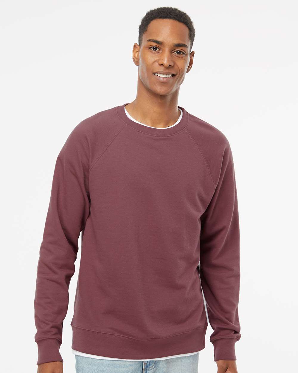 Independent Trading Co.-SS1000C-Icon Lightweight Loopback Terry Crewneck Sweatshirt - Image 53
