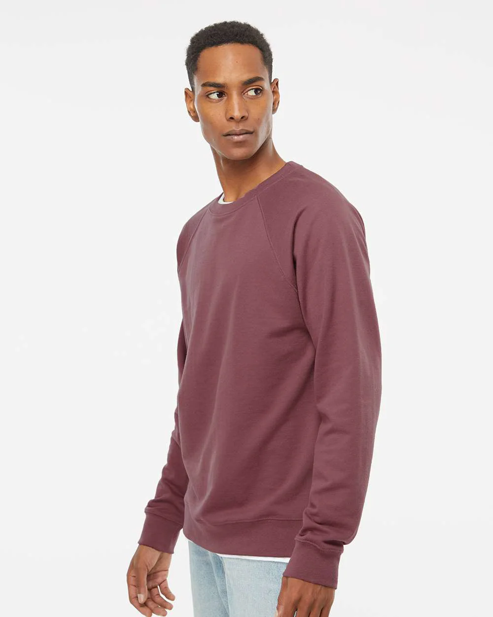 Independent Trading Co.-SS1000C-Icon Lightweight Loopback Terry Crewneck Sweatshirt - Image 54