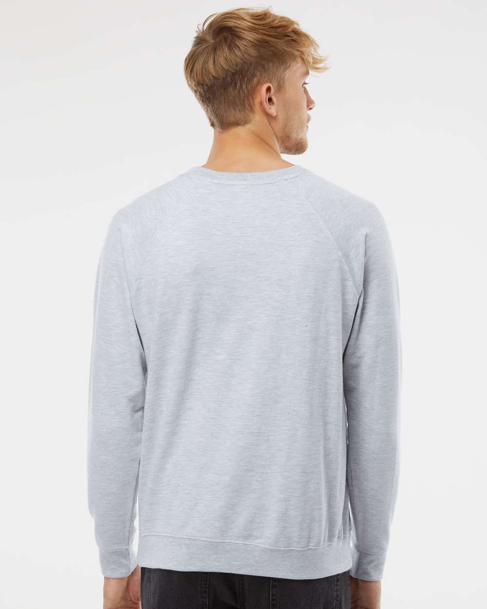 Independent Trading Co.-SS1000C-Icon Lightweight Loopback Terry Crewneck Sweatshirt - Image 6