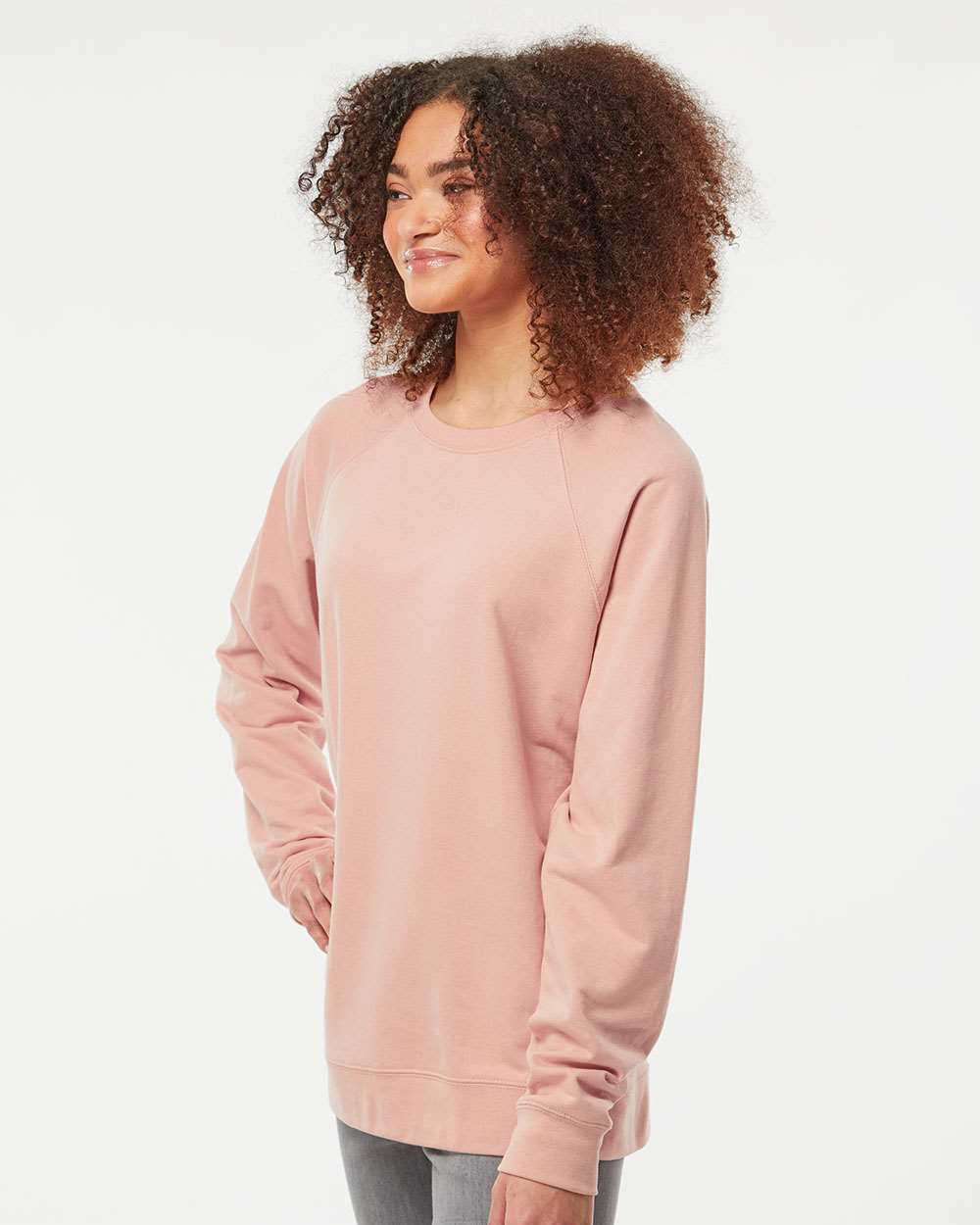 Independent Trading Co.-SS1000C-Icon Lightweight Loopback Terry Crewneck Sweatshirt - Image 60
