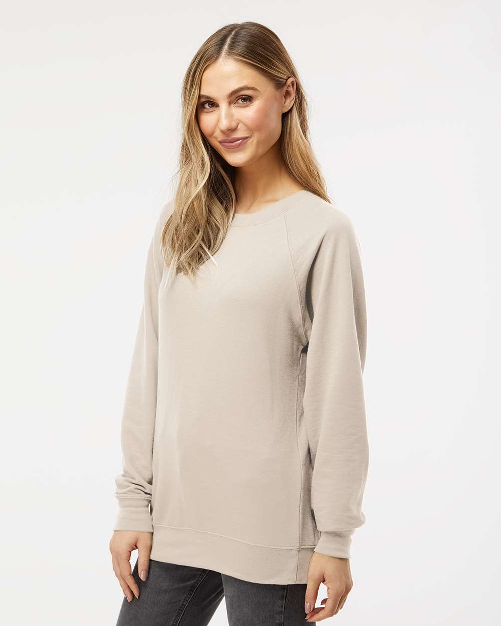 Independent Trading Co.-SS1000C-Icon Lightweight Loopback Terry Crewneck Sweatshirt - Image 66