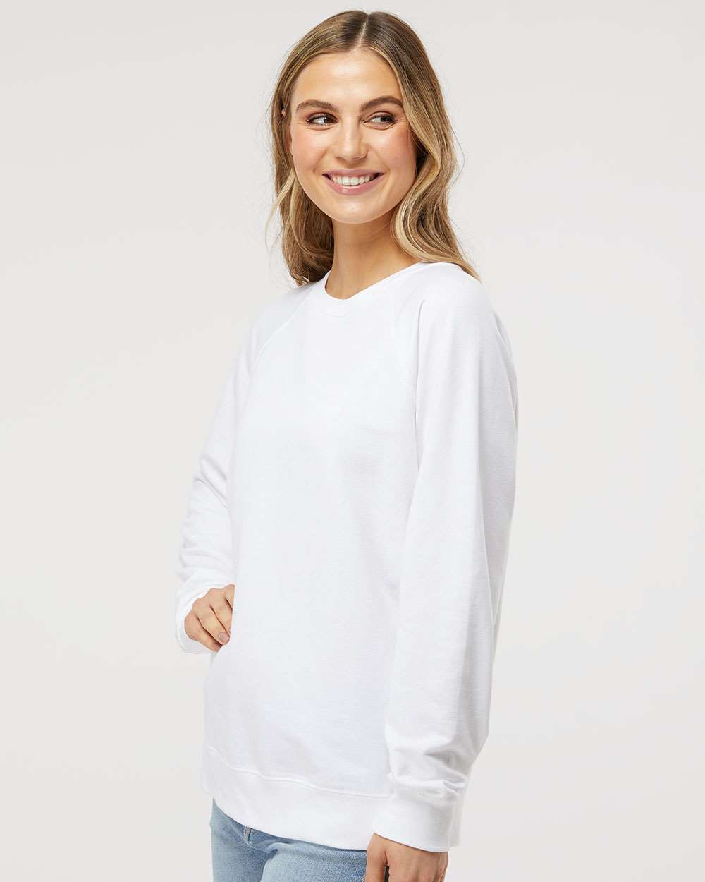 Independent Trading Co.-SS1000C-Icon Lightweight Loopback Terry Crewneck Sweatshirt - Image 72