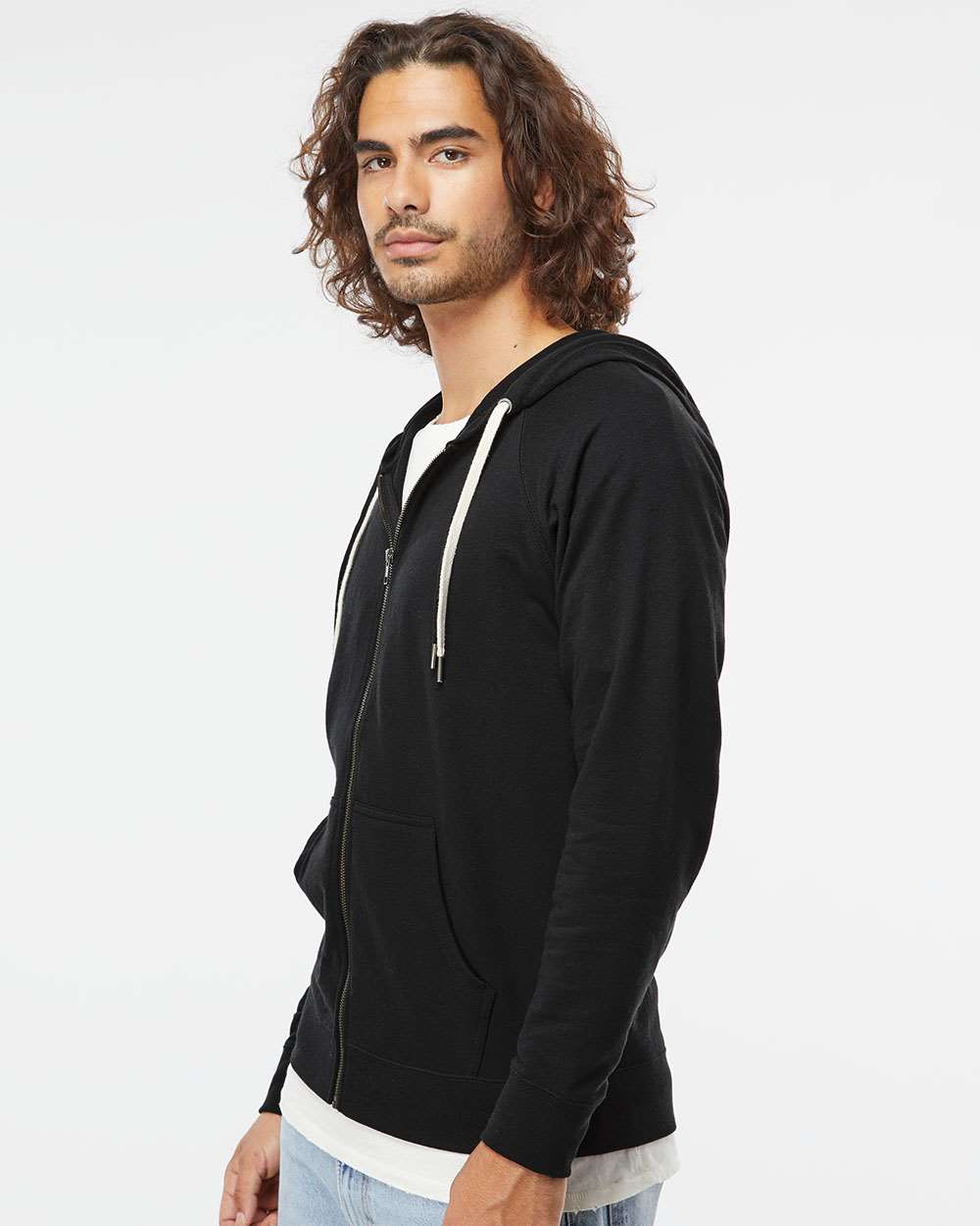 Independent Trading Co.-SS1000Z-Icon Lightweight Loopback Terry Full-Zip Hooded Sweatshirt - Image 12