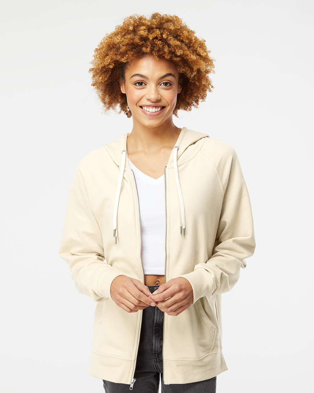 Independent Trading Co.-SS1000Z-Icon Lightweight Loopback Terry Full-Zip Hooded Sweatshirt - Image 17